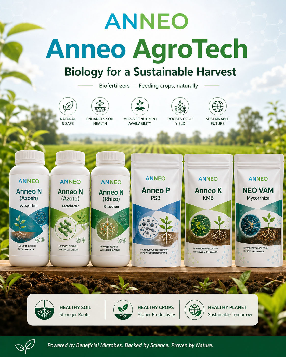 Biofertilizer production tanks