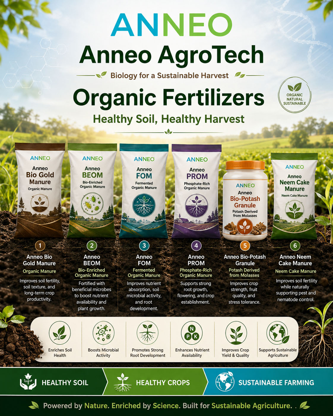 Organic fertilizer manufacturing area
